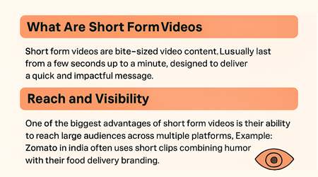 Short Form Videos & Brand Development